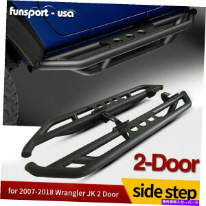 Nerf Bar 07-18pW[vO[JK 2hATChXebvA[}[i[to[K[hjO{[h for 07-18 Jeep Wrangler JK 2-Door Side Step Armor Nerf Bars Guard Running Boards