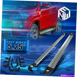 Nerf Bar 10-16pg^4runner 5.25 "A~jEjO{[hNERFXebvo[tƖt For 10-16 Toyota 4Runner 5.25" Aluminum Running Board Nerf Step Bar w/LED Lights