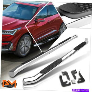 Nerf Bar 14-20 ACURA MDXyA3 "Eh`[uTChXebvNERFo[jO{[hN[ For 14-20 Acura MDX Pair 3" Round Tubing Side Step Nerf Bar Running Board Chrome