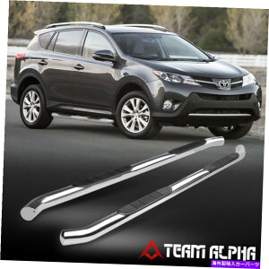 Nerf Bar tBbg2013-2016g^RAV4EhNXeXX`[3 "lto[TChXebv Fits 2013-2016 Toyota Rav4 Round Chrome Stainless Steel 3" Nerf Bar Side Step