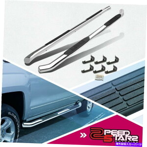 Nerf Bar 07-19Vo[h/VGN[Lu|bV{gI3 "TChXebvi[to[[ FOR 07-19 SILVERADO/SIERRA CREW CAB POLISH BOLT-ON 3" SIDE STEP NERF BAR RAIL