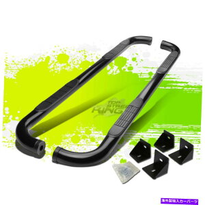 Nerf Bar 3 "ۂ`[uR[eBOꂽTChXebvo[W[vO[JK 4-DR 07-18̃jO{[h 3" Round Tube Coated Side Step Bar Running Board for Jeep Wrangler JK 4-Dr 07-18