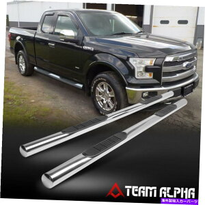 Nerf Bar 2015-2022 F150/F250/F350 [EXT CAB]EhNX`[3 "NERFo[TChXebv Fits 2015-2022 F150/F250/F350 [EXT CAB] Round Chrome Steel 3" Nerf Bar Side Step