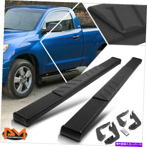 Nerf Bar 07-17�p�c���h���W���L���u5 �X�e�b�v�p�b�h�t���b�g�T�C�h�i�[�t�o�[�����j���O�{�[�h�u���b�N For 07-17 Tundra Standard Cab 5 Step Pad Flat Side Nerf Bar Running Board Black�y���s�A���i�z