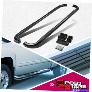 Nerf Bar 00-19�V���o���[�h/�V�G���G�N�X�e�N�L���u�R�[�e�B���OSS�{���g�I��3 �T�C�h�X�e�b�v�i�[�t�o�[���[���p FOR 00-19 SILVERADO/SIERRA EXT CAB COATED SS BOLT-ON 3 SIDE STEP NERF BAR RAIL