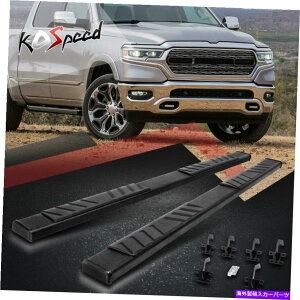 "Nerf Bar 5 ""�u���b�NSS�����j���O�{�[�h�T�C�h�X�e�b�v19-22����1500�s�b�N�A�b�v�N���[�L���u�p�̃l���t�o�[ 5"" Black SS Running Board Side Step Nerf Bar for 19-22 Ram 1500 Pickup Crew Cab�y���s�A���i�z"