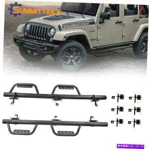 Nerf Bar 2PCS 3 ''�l���t�X�e�b�v�o�[07-18�̃{�[�h�����s���Ă���W�[�v�����O���[JK UNLIMITED 4-DR 2PCS 3'' Nerf Step Bars Running Boards For 07-18 Jeep Wrangler JK Unlimited 4-Dr�y���s�A���i�z