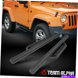 Nerf Bar �t�B�b�g2007-2018�W�[�v�����O���[JK 2DR�w�r�[�f���[�e�B3 �X�`�[���T�C�h�h���b�v�X�e�b�v�i�[�t�o�[ Fits 2007-2018 Jeep Wrangler JK 2Dr Heavy Duty 3 Steel Side Drop Step Nerf Bar�y���s�A���i�z