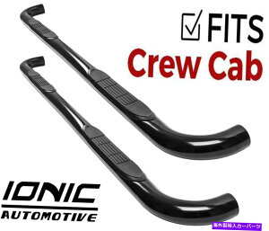 Nerf Bar Ionic 3 Black�iFits�j2019�����UP RAM 1500 New Body Crew Cab Nerf Bars�X�e�b�v Ionic 3 Black (fits) 2019 and Up Ram 1500 New Body Crew Cab Nerf Bars Step