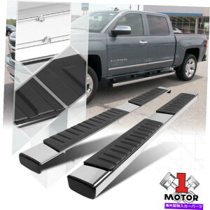 Nerf Bar 07-19VG/Vohext Cab̂߂̃NjO{[h6 "TChXebvi[to[ Chrome Running Board 6" Side Step Nerf Bar for 07-19 Sierra/Silverado Ext Cab
