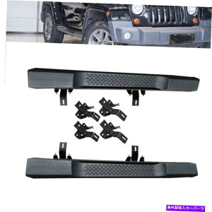 Nerf Bar VTChXebv2007-2017̃jO{[h𑖂nerfo[W[vO[jk2drubN New Side Steps Nerf Bars Running Boards FOR 2007-2017 JEEP WRANGLER JK 2DR Black