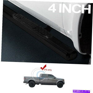 Nerf Bar tBbg15-21tH[hF150X[p[N[4 "ȉ~`̍TChXebvi[to[jO{[h Fits 15-21 Ford F150 Super Crew 4" Oval Black Side Step Nerf Bars Running Boards