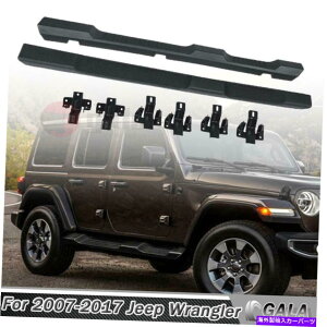Nerf Bar 07-17̃W[vO[JKA~ebh4DRjO{[hTChXebvi[to[ABS For 07-17 Jeep Wrangler JK Unlimited 4Dr Running Board Side Step Nerf Bars ABS