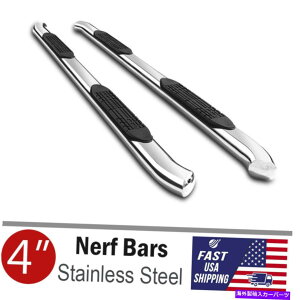 Nerf Bar 4 "S.SpȂnerfo[TChXebv2019-2022V{fB_bW1500NAbhLu 4" S.S Curved Nerf Bar Side Steps For 2019-2022 New Body Dodge Ram 1500 Quad Cab