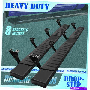 Nerf Bar 6�C���`�����j���O�{�[�h�t�B�b�g07-21�g���^�c���h���N���[�}�b�N�X�i�[�t�o�[�T�C�h�X�e�b�vh blk 6 inch Running Board Fit 07-21 Toyota Tundra Crew Max Nerf Bar Side Step H BLK�y���s�A���i�z