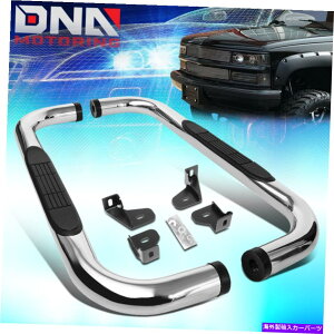 Nerf Bar 2019-2021Vo[hVGWLuNSSX`[3 "Xebvi[to[ FOR 2019-2021 SILVERADO SIERRA STANDARD CAB CHROME SS STEEL 3" STEP NERF BARS
