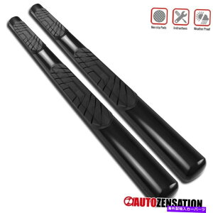 Nerf Bar tBbg2018-2021W[vO[JL 4dr 4 "炩ȍTChXebvi[to[yA Fit 2018-2021 Jeep Wrangler JL 4Dr 4" Smooth Black Side Step Nerf Bars Pair