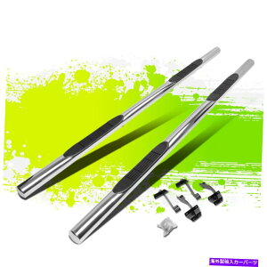 Nerf Bar 3 �ۂ��`���[�u�X�e�b�v�o�[F150-350�̊g���X�[�p�[�L���u15-22�̃����j���O�{�[�h�N���� 3Round Tube Step Bar Running Board Chrome for F150-350 Extended Super Cab 15-22�y���s�A���i�z