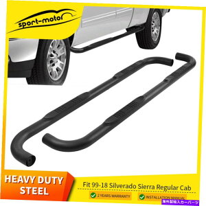 Nerf Bar 99-18̃Vo[hVGgLuEhi[to[TChXebvjO{[h for 99-18 Silverado Sierra Extended Cab Round Nerf Bar Side Steps Running Boards