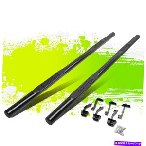 Nerf Bar 3 "Eh`[uXebvo[F150/250/350X[p[N[Lu15-22p{[hubN 3" Round Tube Step Bar Running Board Black for F150/250/350 Super Crew Cab 15-22