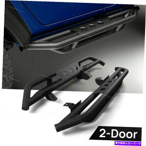 Nerf Bar yAi[to[TChXebv07-18W[vO[JK 2hAp̑bjO{[h Pair Nerf Bars Side Steps Armor Running Boards For 07-18 Jeep Wrangler JK 2-Door