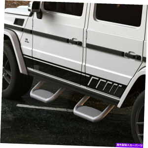 Nerf Bar yAA~jEjo[TTChXebvnerfo[sbNAbvƃgbNp̃NR[eBOU1 Pair Aluminum Universal Side Step Nerf Bars Chrome Coated For Pickups&Trucks U1