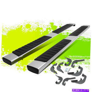 Nerf Bar 6 �V���o���[�h�V�G���N���[�L���u07-19�̂��߂̕���ȃu���b�V���O�T�C�h�X�e�b�v�o�[�����j���O�{�[�h 6 Flat Brushed Side Step Bar Runnings Board for Silverado Sierra Crew Cab 07-19�y���s�A���i�z