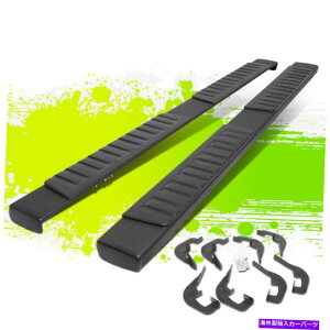 Nerf Bar 6 �V���o���[�h�V�G���N���[�L���u�̂��߂̃����j���O�{�[�h�����j���O�{�[�h07-19 6 Flat Style Coated Step Bar Running Boards for Silverado Sierra Crew Cab 07-19�y���s�A���i�z
