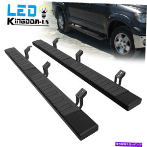 Nerf Bar 2007-2021 TOYOTA TUNDRA CREW MAX 6 �����j���O�{�[�hNERF�o�[�T�C�h�X�e�b�v�u���b�N for 2007-2021 Toyota Tundra Crew Max 6 Running Boards Nerf Bar Side Steps Black�y���s�A���i�z