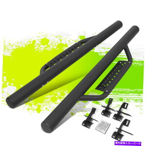 Nerf Bar 3 "eNX`[tubNEh`[uhbvXebvO[/JK 2-DR 07-18̃jO{[h 3" Textured Black Round Tube Drop Step Running Boards for Wrangler/JK 2-Dr 07-18