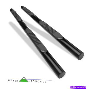 Nerf Bar 2002N2006Ñz_CRVi[to[jO{[h3 "ubNTChXebv[ 3" Black Side Step Rails for 2002-2006 Honda CRV Nerf Bars Running Boards