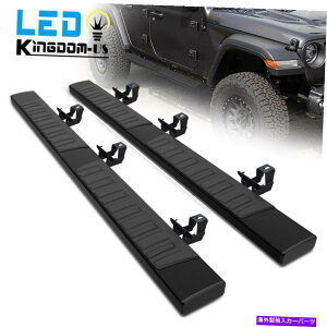 Nerf Bar 2007-2018 Jeep Wrangler JK 4dr 6 �����j���O�{�[�hNERF�o�[�T�C�h�X�e�b�v�u���b�N for 2007-2018 Jeep Wrangler JK 4DR 6 Running Boards Nerf Bars Side Steps Black�y���s�A���i�z