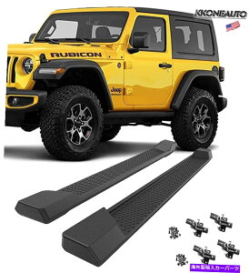 Nerf Bar jO{[hTChXebv2018-2022W[vO[JL 2hAAB Running Boards Side Steps Nerf Bars For 2018-2022 Jeep Wrangler JL 2 Door ABS