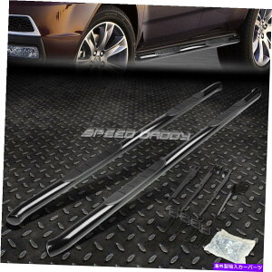 Nerf Bar 07-13 ACURA MDX YD2 SUV�u���b�N�y�A3 ���E���h�T�C�h�X�e�b�vNERF�o�[�����j���O�{�[�h FOR 07-13 ACURA MDX YD2 SUV BLACK PAIR 3ROUND SIDE STEP NERF BAR RUNNING BOARD�y���s�A���i�z