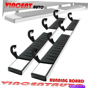 Nerf Bar 07-18のシボレーシルバラードクルーキャブ6 "ランニングボードサイドステップネルフバークロムH For 07-18 CHEVY SILVERADO CREW CAB 6" RUNNING BOARD SIDE STEP NERF BAR CHROME H