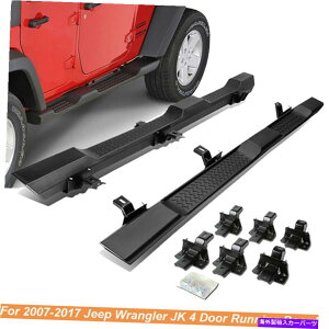 Nerf Bar 2007-2017̃jO{[hW[vO[JK 4hA6 "lto[TChXebvo[ Running Board For 2007-2017 Jeep Wrangler JK 4 Door 6" Nerf Bars Side Step Bar