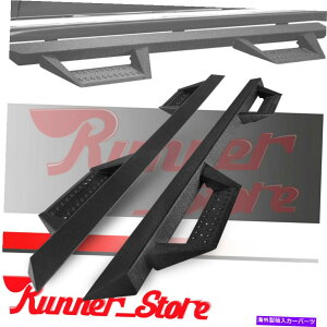 Nerf Bar �t�B�b�g2007-2021�g���^�c���h���N���[�}�b�N�X�����j���O�{�[�h�T�C�h�X�e�b�v�u���b�N�l���t�o�[ Fit 2007-2021 Toyota Tundra Crew Max Running Board Side Step Black Nerf Bar�y���s�A���i�z