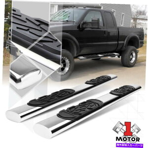 Nerf Bar Chrome 6 "99-16 Ford F250 F350 F450 F550 SD EXT CABp̑ȉ~`̃TChXebvNERFo[ Chrome 6" Oval Side Step Nerf Bar for 99-16 Ford F250 F350 F450 F550 SD Ext Cab