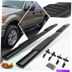 Nerf Bar 04-08�t�H�[�hF150�X�[�p�[�N���[�L���u�I�[�o��5 �T�C�h�X�e�b�v�i�[�t�o�[�����j���O�{�[�h�u���b�N For 04-08 Ford F150 SuperCrew Cab Oval 5 Side Step Nerf Bar Running Board Black�y���s�A���i�z