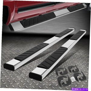 Nerf Bar 19-22シルバラードシエラクルーキャブクロム5 "フラットサイドステップバーランニングボード FOR 19-22 SILVERADO SIERRA CREW CAB CHROME 5" FLAT SIDE STEP BAR RUNNING BOARDS
