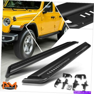Nerf Bar 18-22�̃W�[�v�����O���[JL 4-dr�u���b�N�h���b�v�X�e�b�v�T�C�h�i�[�t�o�[�����j���O�{�[�h For 18-22 Jeep Wrangler JL 4-Dr Black Dropped Step Side Nerf Bar Running Board�y���s�A���i�z