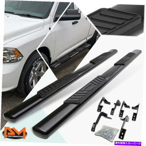 Nerf Bar 09-20p_bWgbNNbhI[o5 "TChXebvi[to[jO{[hubN For 09-20 Dodge Ram Truck Quad Oval 5" Side Step Nerf Bar Running Board Black