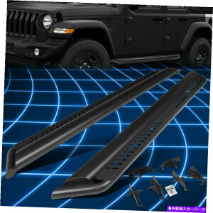 Nerf Bar 18-22�̃W�[�v�����O���[JL�w�r�[�f���[�e�B�h���b�v�X�e�b�v�i�[�t�o�[�����j���O�{�[�h�u���b�N For 18-22 Jeep Wrangler JL Heavy Duty Dropped Step Nerf Bar Running Boards Black�y���s�A���i�z