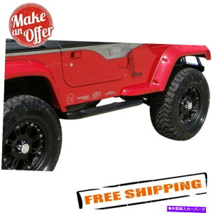 Nerf Bar Rampage 8825 3 "1987N2006ÑW[vO[TJ/YJ̃Ehi[to[ Rampage 8825 3" Round Nerf Bars for 1987-2006 Jeep Wrangler TJ/YJ