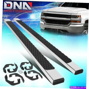 Nerf Bar 2007-2019Vo[hVGN[Lu5 "bVXebvi[to[jO{[h FOR 2007-2019 SILVERADO SIERRA CREW CAB 5" MESH STEPS NERF BAR RUNNING BOARDS