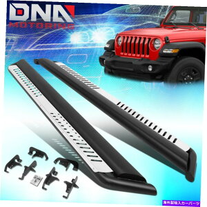 Nerf Bar 18-21�̃W�[�v�����O���[JL�T�C�h�i�[�t�o�[�����j���O�{�[�hW/�h���b�v�X�e�b�v�v���[�g FOR 18-21 JEEP WRANGLER JL SIDE NERF BAR RUNNING BOARDS W/DROPPED STEP PLATES�y���s�A���i�z