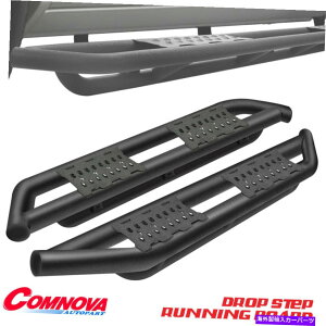 Nerf Bar クルーマックスフィット07-21トヨタツンドラナーフバーサイドステップランニングボードBXブラック Crew Max Fit 07-21 Toyota Tundra Nerf Bar Side Step Running Board BX Black