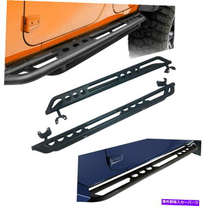 Nerf Bar ẼubNTChXebvi[to[tBbg2007-2018W[vO[JK 4hA Left & Right Black Side Step Nerf Bars Fit 2007-2018 Jeep Wrangler JK 4 Door