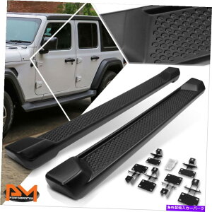Nerf Bar 18-22�̃W�[�v�����O���[JL 4-DR 6 �T�C�h�X�e�b�v�i�[�t�o�[�����j���O�{�[�h�}�b�g�u���b�N For 18-22 Jeep Wrangler JL 4-Dr 6Side Step Nerf Bar Running Board Matte Black�y���s�A���i�z