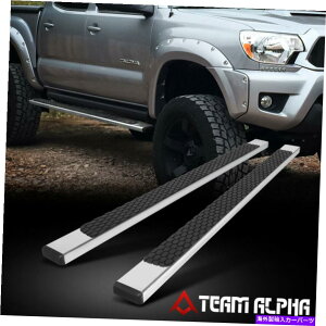 Nerf Bar tBbg2005-2022g^^R}[N[Lu]N5 "tbg{[hTChXebv/nerfo[ Fits 2005-2022 Toyota Tacoma [CREW CAB] Chrome 5" Flat Board Side Step/Nerf Bar